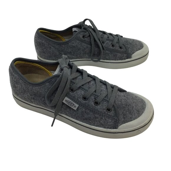 Keen Elsa LiteGray Wool Felt Sneakers Lace Up Casual Comfy Eco-Friendly Shoes - Picture 13 of 13